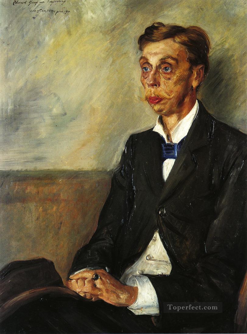 エドゥアルド伯爵・カイザーリング・ロヴィス・コリントの肖像油絵